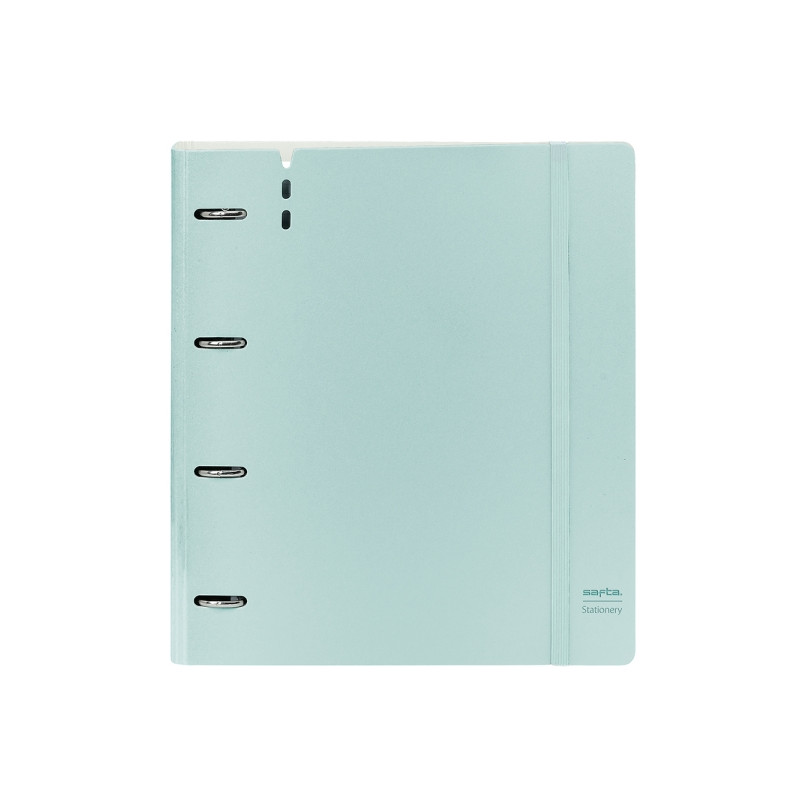 Safta Carpeta de 4 Anillas Azul Claro