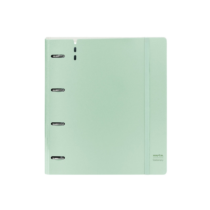 Safta Carpeta de 4 Anillas Verde Pastel