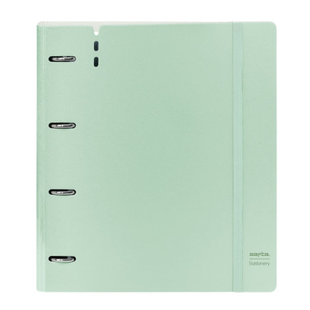 Safta Carpeta de 4 Anillas Verde Pastel