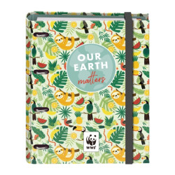 Dohe WWF Tropic Carpeta de 4 Anillas Mixtas de 35mm con Recambio de 100 Hojas