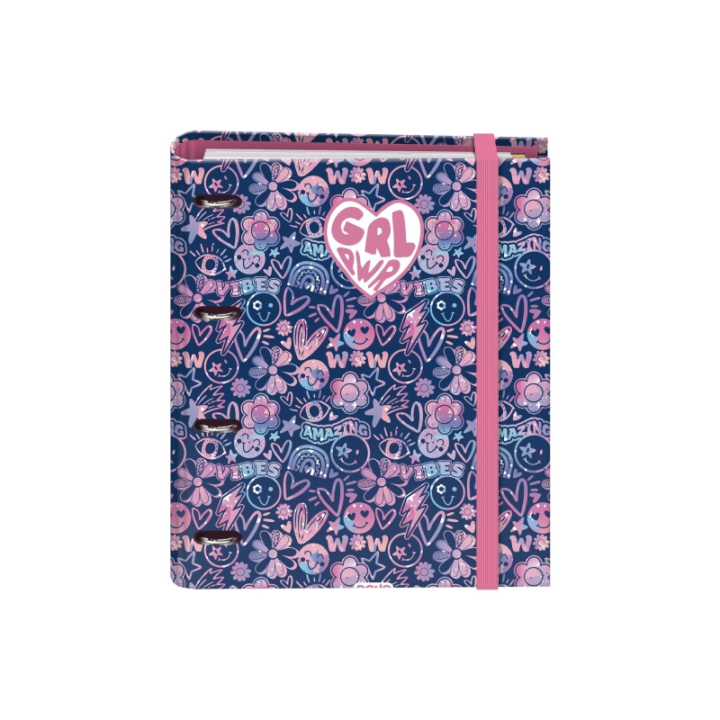 Dohe Girl Power Carpeta con 4 Anillas de 35mm
