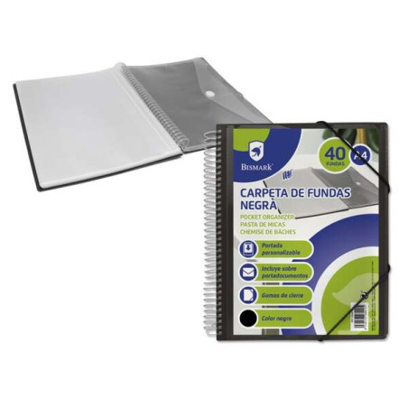 Bismark Carpeta con 40 Fundas Transparentes