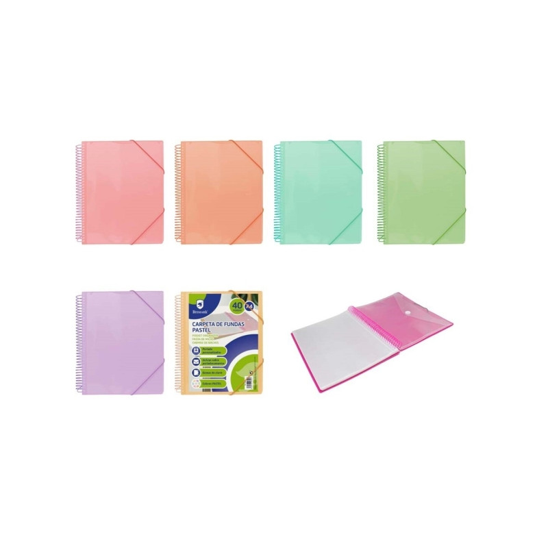 Bismark Carpeta Espiral 40 Fundas Transparentes (6u.)