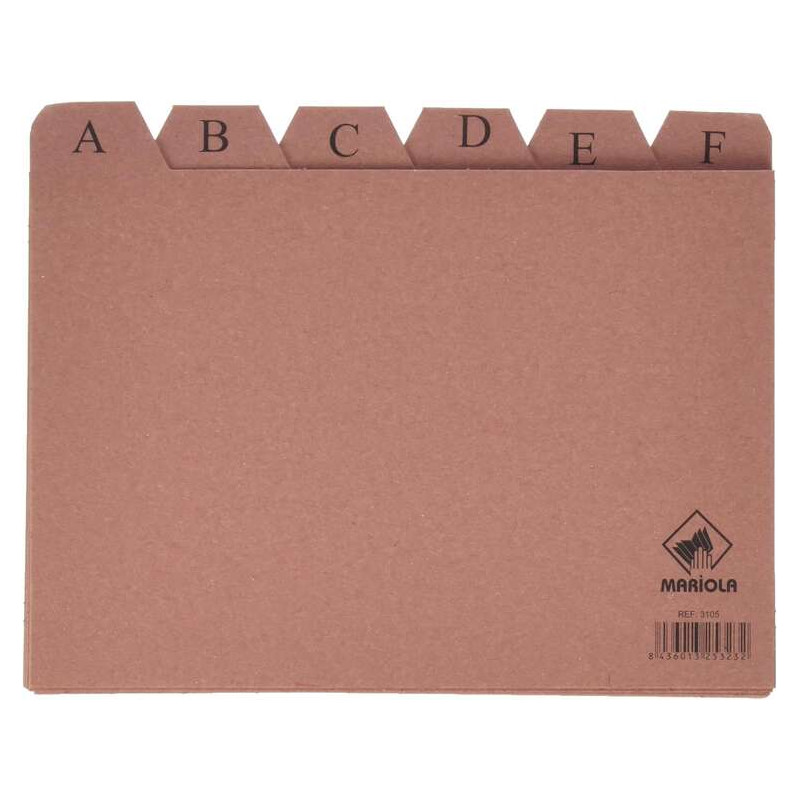 Mariola Indice A-Z Nº5 para Fichero Compatible - 4,63€