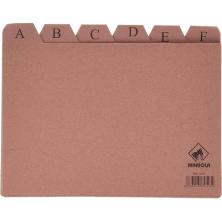 Mariola Indice A-Z Nº5 para Fichero Compatible - 4,63€