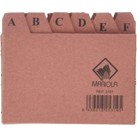 Mariola Indice A-Z Nº1 para Fichero Compatible - 2,41€