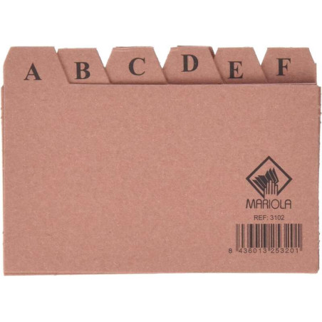 Mariola Indice A-Z Nº2 para Fichero Compatible - 2,82€