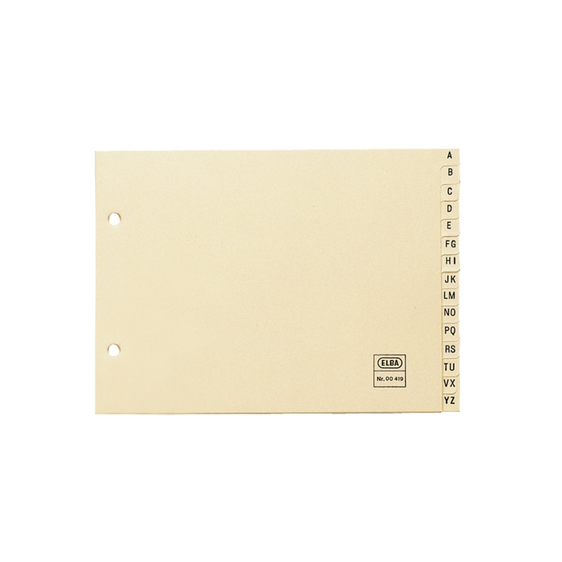 Elba Indice Alfabetico Formato 4º Apaisado 15 AZ - 2,84€