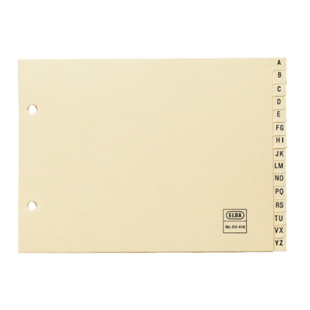 Elba Indice Alfabetico Formato 4º Apaisado 15 AZ - 2,84€