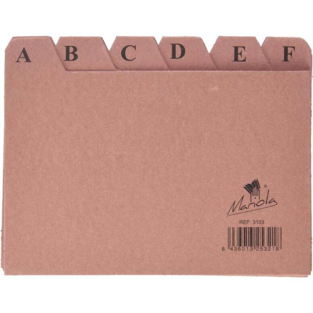 Mariola Indice A-Z Nº3 para Fichero Compatible - 3,16€
