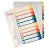 Esselte Indice Proyectos Imprimibles Tipo 1-10 Multicolor 