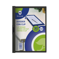 Bismark Dossier para 30 Hojas A4 con Clip Metalico Lateral (5u.)