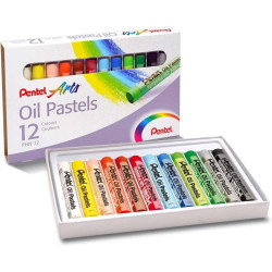 Pentel Oil Pastels Pack de 12 Pasteles Oleo - 1,62€