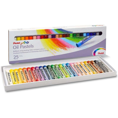 Pentel Oil Pastels Pack de 25 Pasteles Oleo - 3,07€
