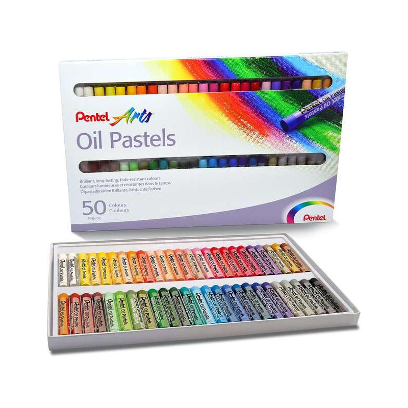 Pentel Oil Pastels Pack de 50 Pasteles Oleo - 7,15€