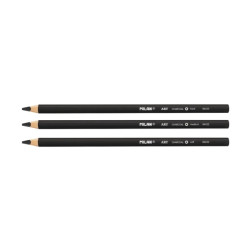 Milan Art Pack de 3 Lapices de Carboncillo + Goma The