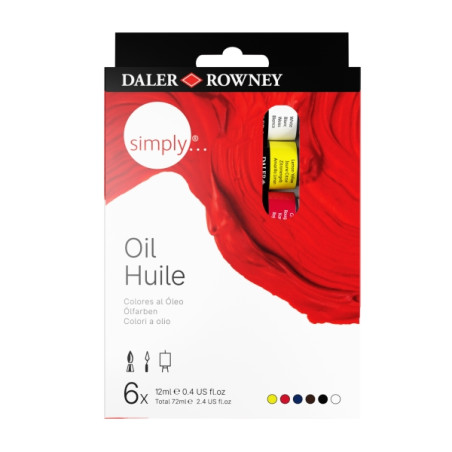 Daler-Rowney Daler Rowney Simply Pack de 6 Pinturas al Oleo