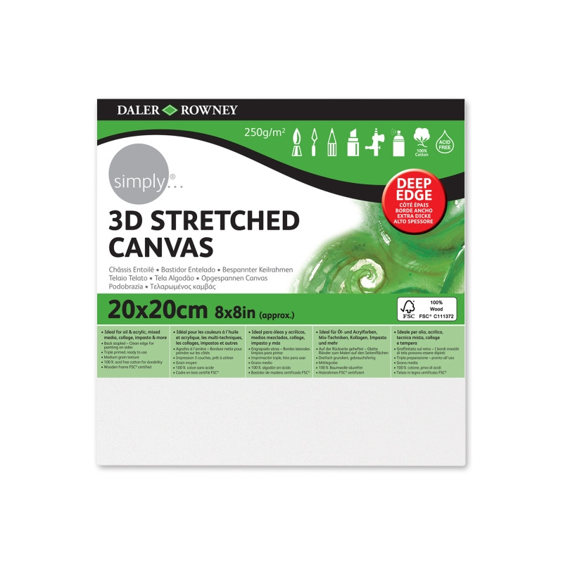 Daler-Rowney Daler Rowney Simply Bastidor Entelado 3D 