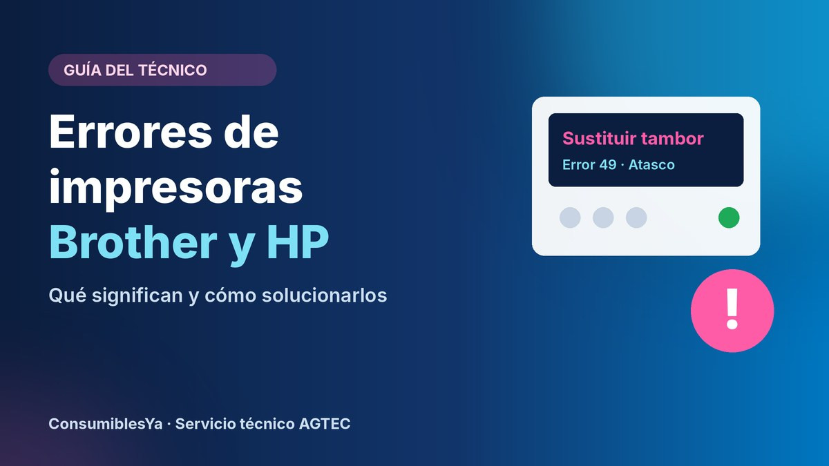 Errores de impresoras láser Brother y HP y cómo solucionarlos