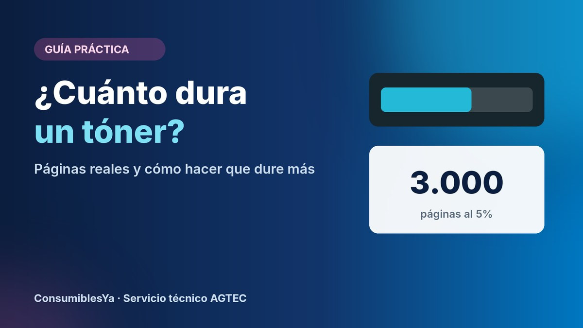 Cuánto dura un tóner de impresora láser